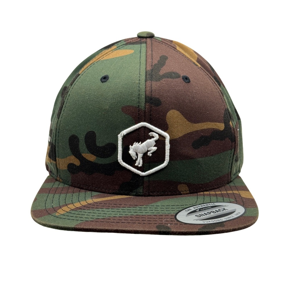 Bronco Nation Camo Snapback Hat Yupoong Classics‎ Flat Bill Adjustable Cap